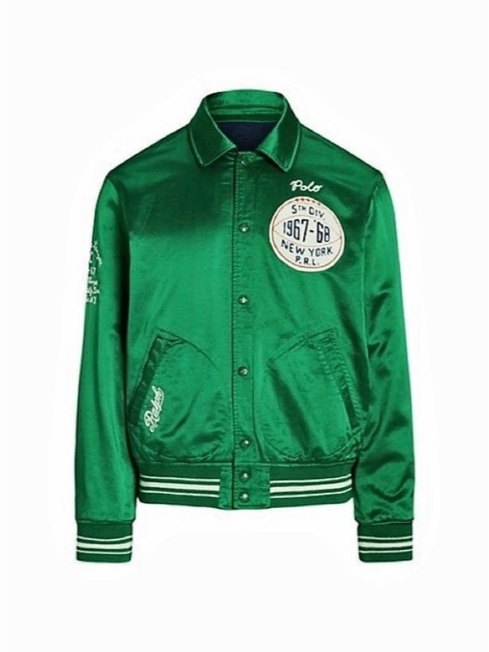 NWT size XL Polo Ralph Lauren Reversible Varsity-Inspired Jacket Green